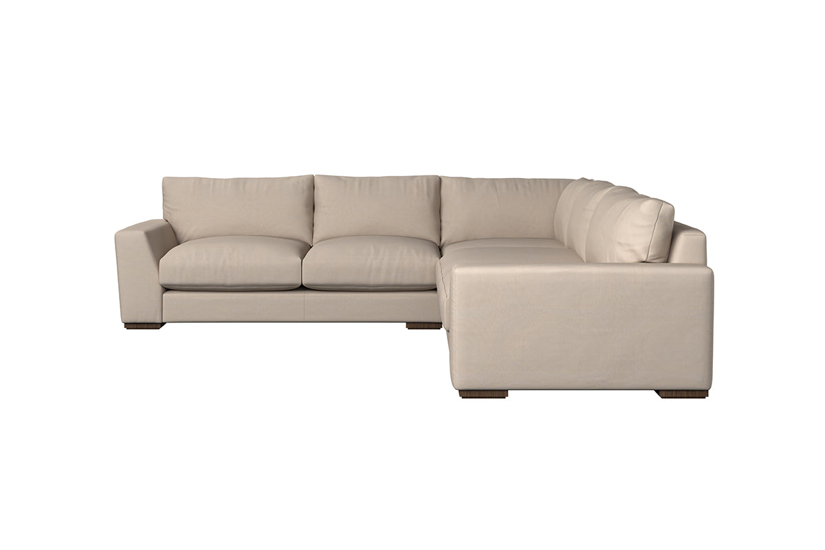 Guddu Large Left Hand Corner Sofa - Recycled Cotton Seaspray