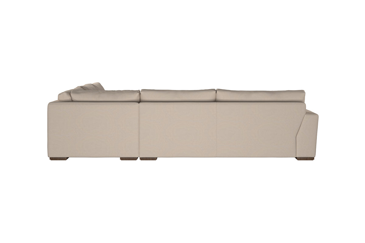 Guddu Large Right Hand Corner Sofa - Recycled Cotton Mocha