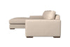 Guddu Medium Left Hand Chaise Sofa - Recycled Cotton Stone