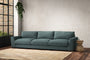 Guddu Super Grand Sofa - Recycled Cotton Airforce