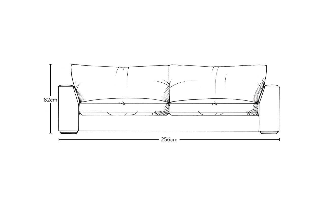 Guddu Grand Sofa - Recycled Cotton Fatigue