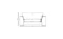 Guddu Love Seat - Brera Linen Charcoal