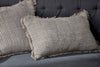 Gili Linen Cushion Cover - Dark Green & Natural-nkuku