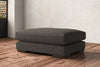 Guddu Grand Footstool - Brera Linen Granite-nkuku