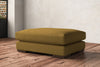 Guddu Grand Footstool - Recycled Cotton Ochre-nkuku