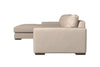 Guddu Grand Left Hand Chaise Sofa - Recycled Cotton Fatigue-nkuku