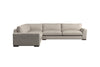 Guddu Grand Left Hand Corner Sofa - Brera Linen Charcoal-nkuku