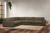 Guddu Grand Left Hand Corner Sofa - Brera Linen Chestnut-nkuku