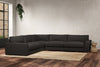 Guddu Grand Left Hand Corner Sofa - Brera Linen Espresso-nkuku