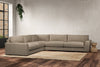 Guddu Grand Left Hand Corner Sofa - Brera Linen Pebble-nkuku