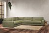 Guddu Grand Left Hand Corner Sofa - Brera Linen Sage-nkuku