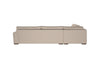 Guddu Grand Left Hand Corner Sofa - Recycled Cotton Mocha-nkuku