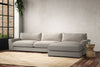 Guddu Grand Right Hand Chaise Sofa - Brera Linen Natural-nkuku