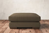 Guddu Large Footstool - Brera Linen Chestnut-nkuku