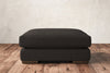 Guddu Large Footstool - Brera Linen Espresso-nkuku