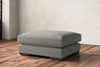 Guddu Large Footstool - Brera Linen Smoke-nkuku