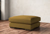 Guddu Large Footstool - Recycled Cotton Ochre-nkuku