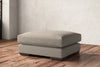 Guddu Large Footstool - Recycled Cotton Stone-nkuku