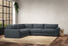 Guddu Large Left Hand Corner Sofa - Brera Linen Dusk-nkuku