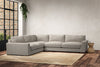 Guddu Large Left Hand Corner Sofa - Brera Linen Natural-nkuku