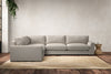 Guddu Large Left Hand Corner Sofa - Brera Linen Natural-nkuku