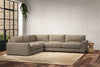 Guddu Large Left Hand Corner Sofa - Brera Linen Pebble-nkuku