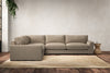 Guddu Large Left Hand Corner Sofa - Brera Linen Pebble-nkuku