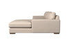 Guddu Large Right Hand Chaise Sofa - Recycled Cotton Fatigue-nkuku