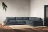 Guddu Large Right Hand Corner Sofa - Brera Linen Dusk-nkuku