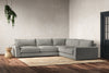 Guddu Large Right Hand Corner Sofa - Brera Linen Smoke-nkuku