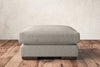 Guddu Medium Footstool - Brera Linen Natural-nkuku