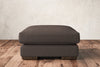 Guddu Medium Footstool - Recycled Cotton Mocha-nkuku