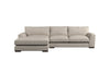 Guddu Medium Left Hand Chaise Sofa - Brera Linen Dusk-nkuku