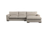 Guddu Medium Right Hand Chaise Sofa - Brera Linen Dusk-nkuku