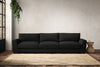 Guddu Super Grand Sofa - Brera Linen Charcoal-nkuku