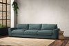 Guddu Super Grand Sofa - Recycled Cotton Airforce-nkuku