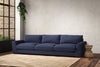 Guddu Super Grand Sofa - Recycled Cotton Navy-nkuku