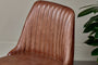 Harsha Leather Dining Chair - Chocolate Brown