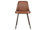 Harsha Leather Dining Chair - Chocolate Brown