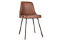 Harsha Leather Dining Chair - Chocolate Brown