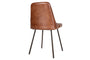 Harsha Leather Dining Chair - Chocolate Brown