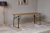 Hanita Mango Wood Folding Dining Table-nkuku