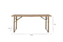 Hanita Mango Wood Folding Dining Table-nkuku