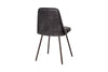 Harsha Leather Dining Chair - Aged Black-nkuku