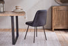 Harsha Leather Dining Chair - Aged Black-nkuku