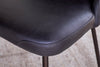 Harsha Leather Dining Chair - Aged Black-nkuku