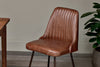 Harsha Leather Dining Chair - Chocolate Brown-nkuku