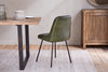 Harsha Leather Dining Chair - Rich Green-nkuku