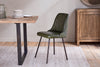 Harsha Leather Dining Chair - Rich Green-nkuku