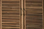 Ibo Reclaimed Wooden Slatted Cabinet – Natural - Large